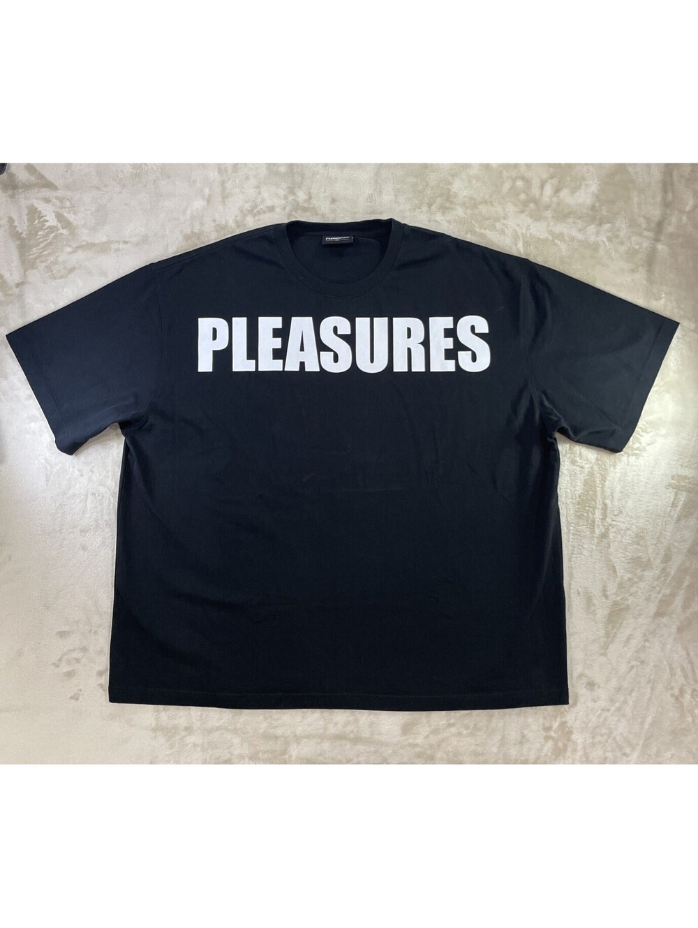 PLEASURES Expand Heavy Weight T Shirt 'Black' Oversized Mens Size 2XL NWOT